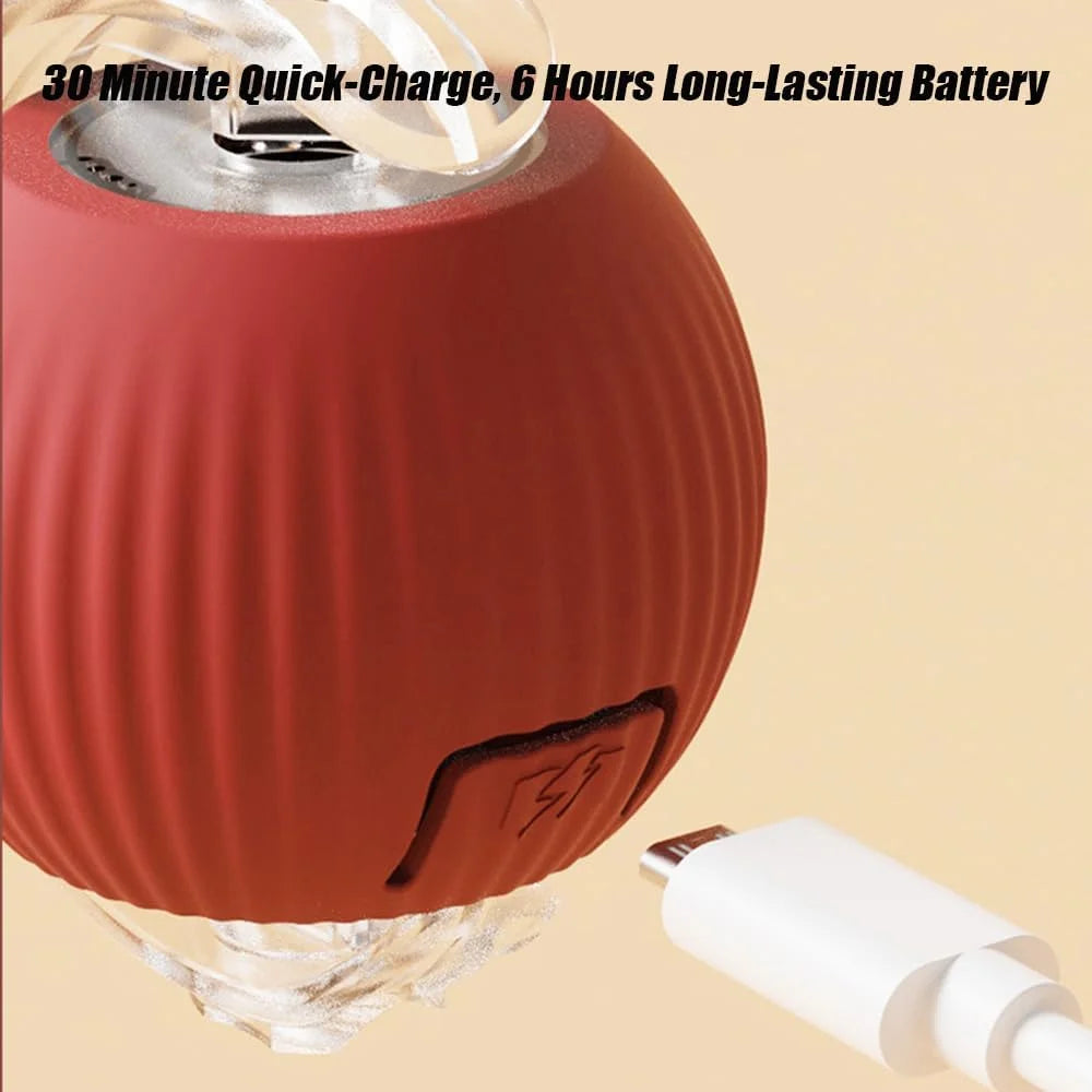 Chewie Ball, Chewie Viral Rolling Ball, Interactive Cat Ball Toy, Chewie Ball for Dogs, Chewie Smart Automatic Rolling Pet Ball, Automatic 360° Rotating Rolling Ball with USB Charging