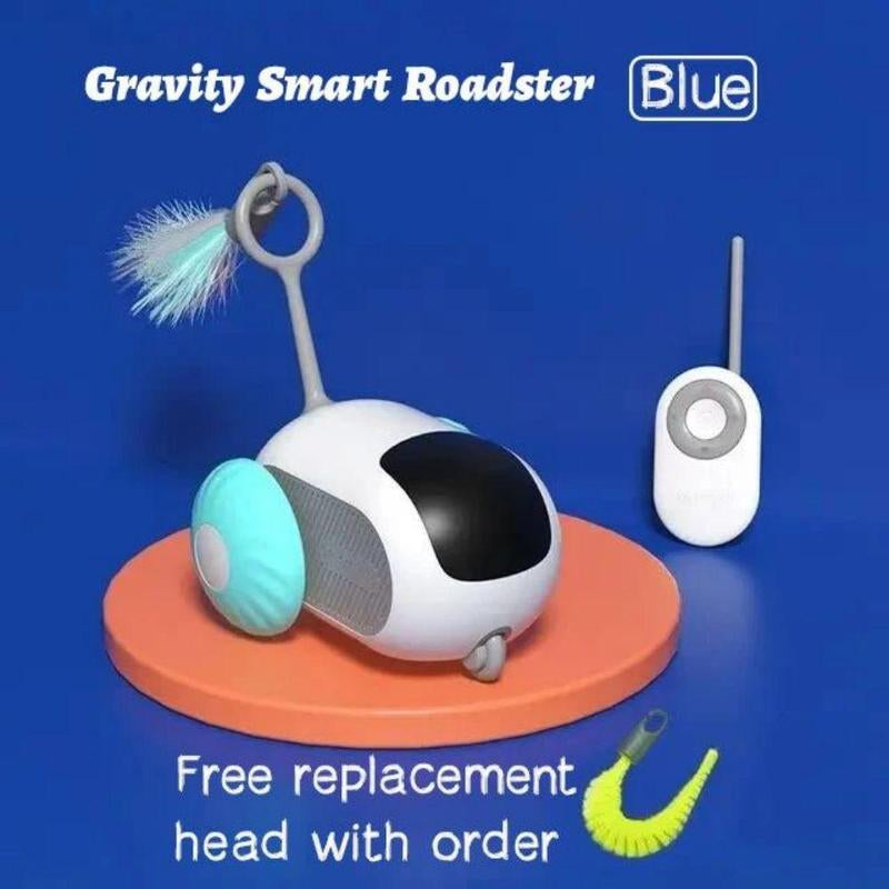 Interactive Smart Toy Car for Indoor Cats or Dog - USB Rechargeable and Automatic Mobile Pet Toy Designed to Engage and Stimulate Your Pet Family