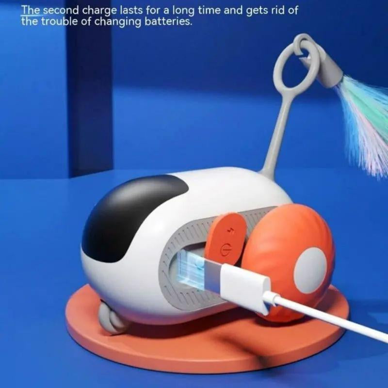 Interactive Smart Toy Car for Indoor Cats or Dog - USB Rechargeable and Automatic Mobile Pet Toy Designed to Engage and Stimulate Your Pet Family