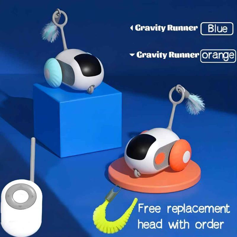 Interactive Smart Toy Car for Indoor Cats or Dog - USB Rechargeable and Automatic Mobile Pet Toy Designed to Engage and Stimulate Your Pet Family