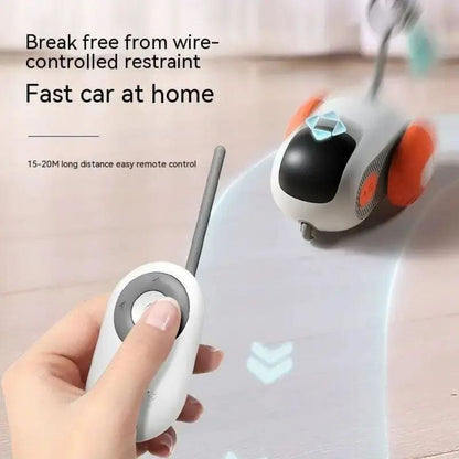 Interactive Smart Toy Car for Indoor Cats or Dog - USB Rechargeable and Automatic Mobile Pet Toy Designed to Engage and Stimulate Your Pet Family