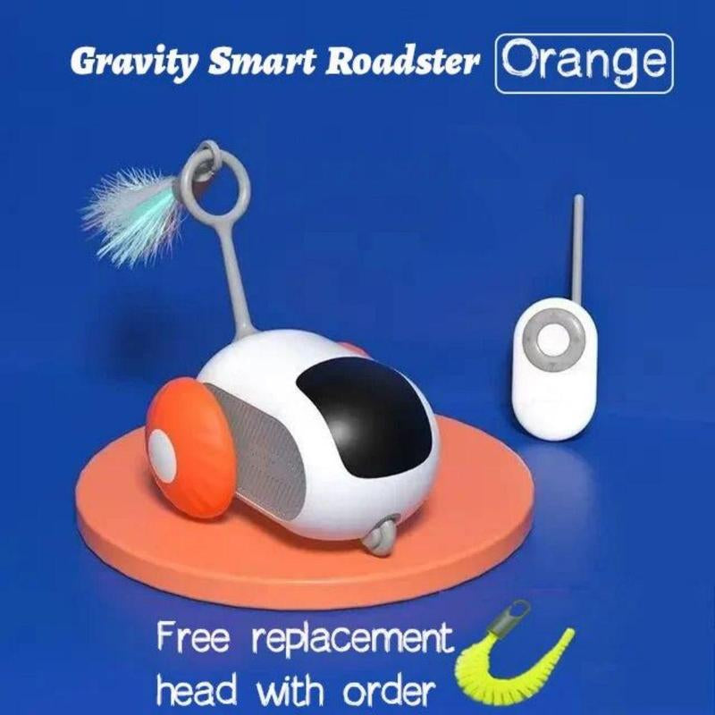 Interactive Smart Toy Car for Indoor Cats or Dog - USB Rechargeable and Automatic Mobile Pet Toy Designed to Engage and Stimulate Your Pet Family