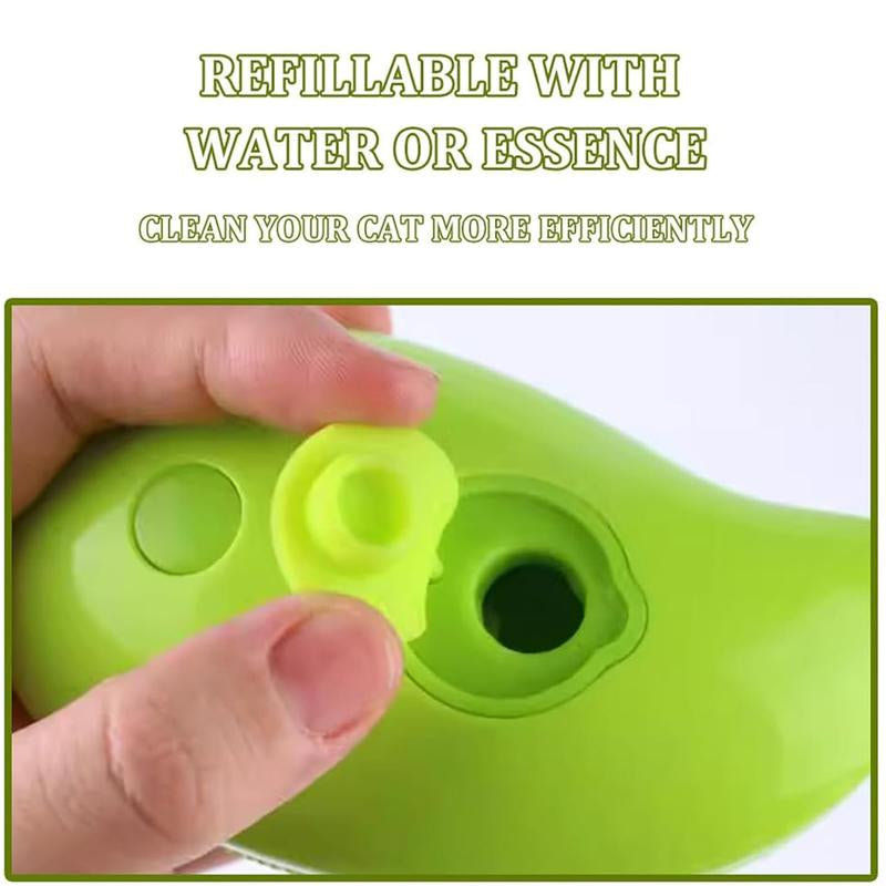 Creative Pet Grooming Brush Electric Spray Hair Removal Comb for Dogs Yellow Green Ergonomic Design Comfortable Grooming Tool