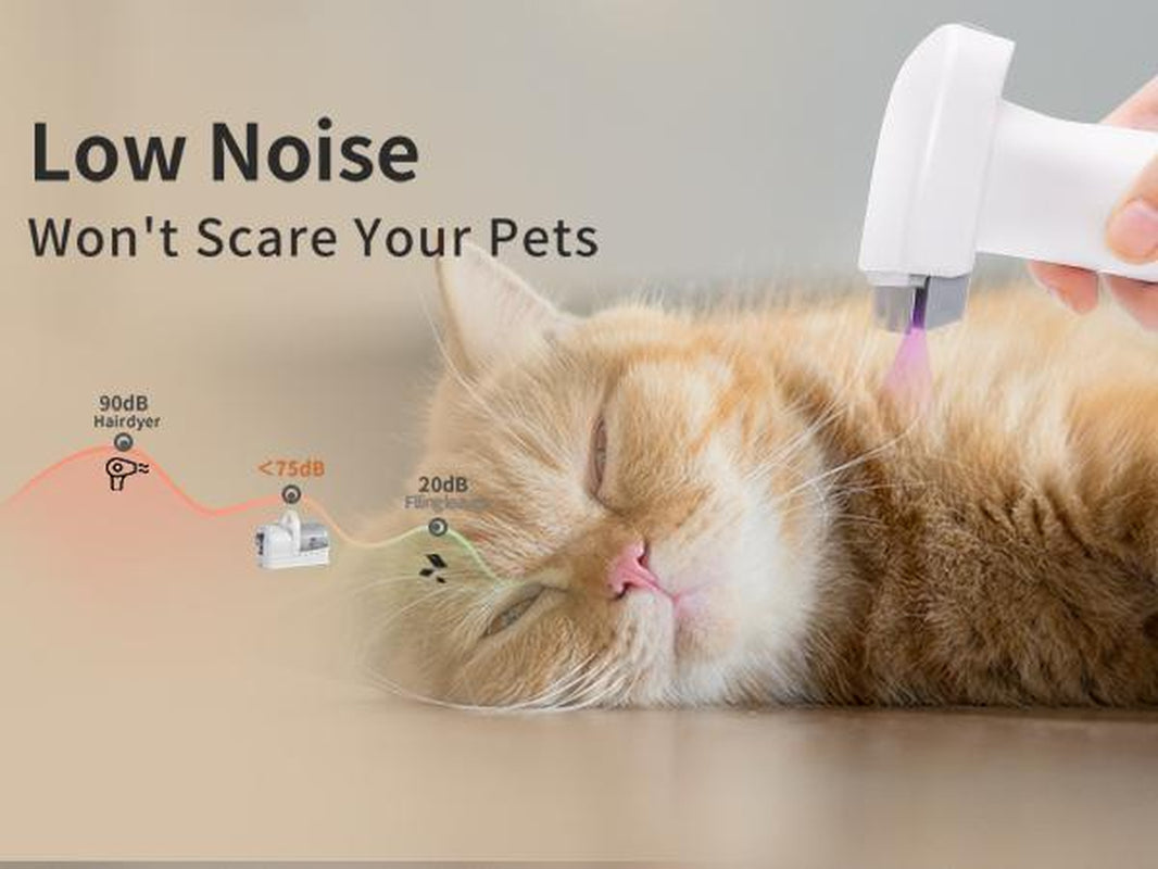 7-In-1 Grooming Brushes Pet Groomer Brushes for Dogs &Cats with Multi-Pack Attachments for Shedding Groomingand Pet Care Effortless Grooming & Vacuuming 6 Preciseguide Combs Low Noise Design